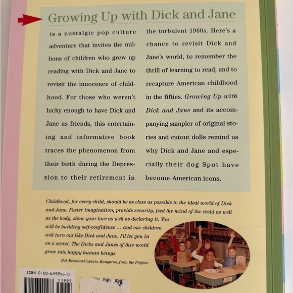 Growing Up With Dick and Jane American Dream Book with Sampler and Cut-out Dolls - Picture 3 of 12